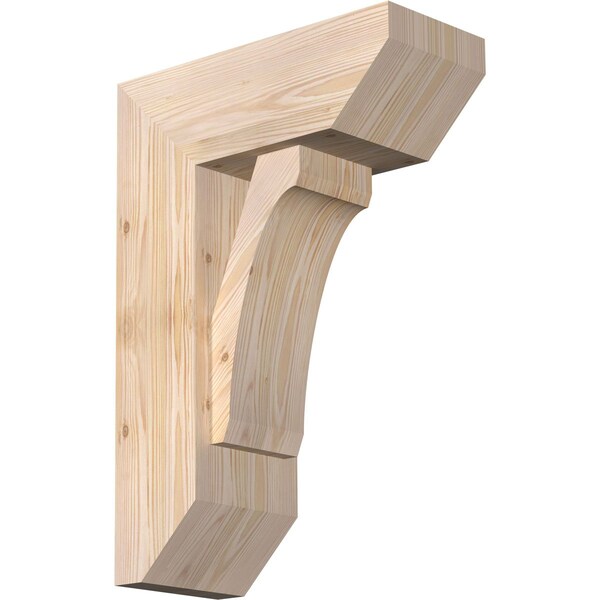 Ekena Millwork Legacy Slat Smooth Bracket w/ Offset Brace, Douglas Fir, 7 1/2"W x 18"D x 26"H BKT0806X18X26LEC06SDF - main
